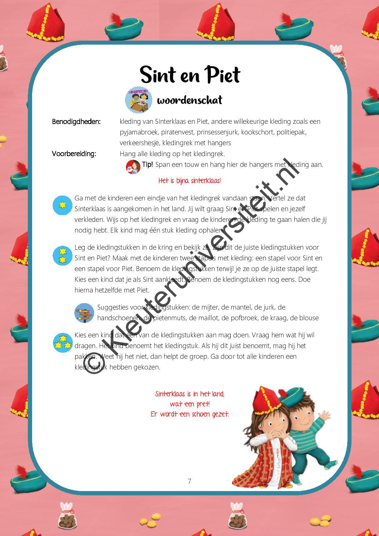 Sinterklaas Peuterproject Kleuteruniversiteit